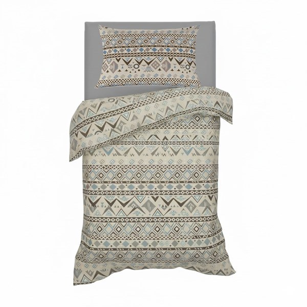 Imagen de Sábanas 1 plaza Berlina by Teka, con diseño, 88x188x30 140x220 50x70cm, set de 3 piezas, 50% poliéster 50% algodón, 160 hilos,en sobre de PVC