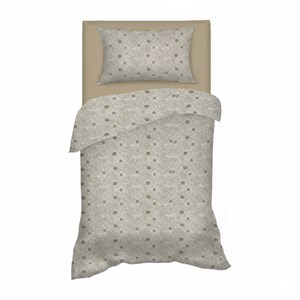 Imagen de Sábanas 1 plaza Berlina by Teka, con diseño, 88x188x30 140x220 50x70cm, set de 3 piezas 100% algodón, 120 hilos, en sobre de PVC