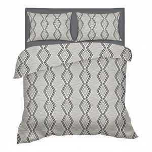 Imagen de Sábanas 2 plazas Berlina by Teka, con diseño, 138x188x30 200x220 50x70cm, set de 3 piezas 100% algodón, 120 hilos, en sobre de PVC