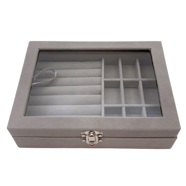 Imagen de Alhajero de fieltro, con divisiones varios colores