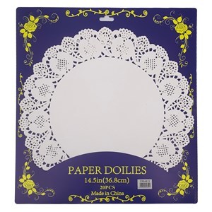 Imagen de Rodal blonda de papel, para tortas, x20, en bolsa