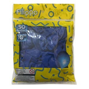 Imagen de Globo 10" FILIPPO azul, bolsa x50