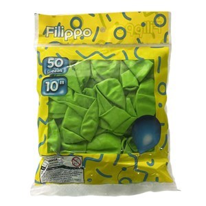 Imagen de Globo 10" FILIPPO verde, bolsa x50