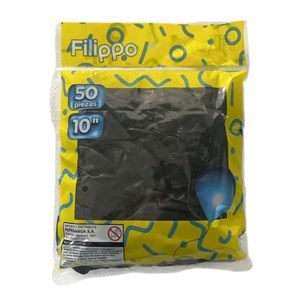 Imagen de Globo 10" FILIPPO negro, bolsa x50