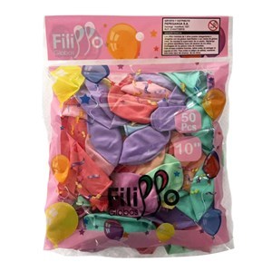 Imagen de Globo 10" x 50 Filippo pastel multicolor