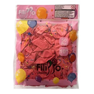 Imagen de Globo 10" x 50 Filippo pastel rojo