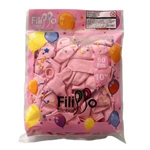 Imagen de Globo 10" x 50 Filippo pastel rosado