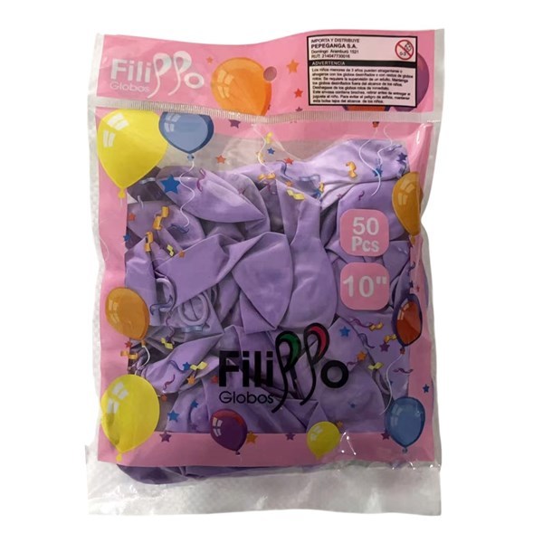 Imagen de Globo 10" x 50 Filippo pastel violeta