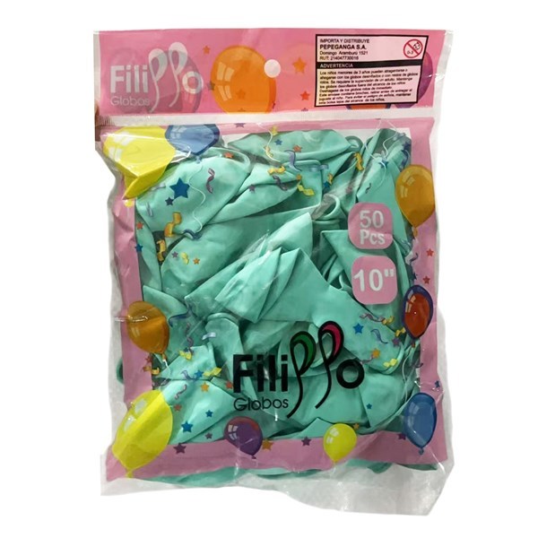 Imagen de Globo 10" x 50 Filippo pastel verde oscuro