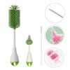 Imagen de Cepillo limpia mamadera x3, de silicona en blister, varios colores