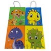 Imagen de Bolsa de regalo infantil mediana, PACK x12, varios diseños dinosaurios