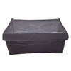 Imagen de Caja organizadora de TNT plegable con visor superior, estructura de metal, en bolsa