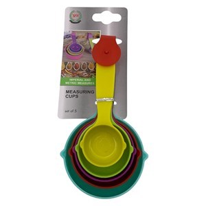 Imagen de Tazas medidoras de plástico x6, en cartón