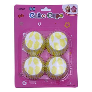 Imagen de Molde de papel pirotines para cupcakes x100, en blister, varios colores