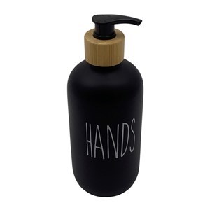 Imagen de Dispensador de jabón de plástico y bambú