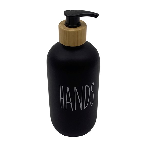 Imagen de Dispensador de jabón de plástico y bambú