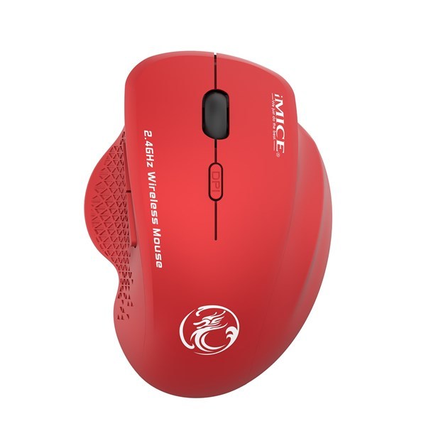 Imagen de Mouse ótico inalámbrico ergonómico, varios colores, G6 IMICE, en caja