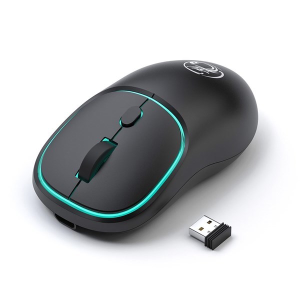 Imagen de Mouse ótico inalámbrico recargable, varios colores, W-618 IMICE, en caja