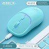 Imagen de Mouse ótico inalámbrico recargable, varios colores, W-618 IMICE, en caja