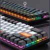 Imagen de Teclado con cable, sin teclado numérico, retroiluminado, varios colores, GK-690, IMICE, en caja