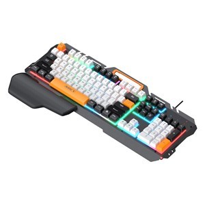 Imagen de Teclado con cable gamer, retroiluminado, con apoyo para mano, GK-700PRO IMICE, en caja