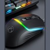 Imagen de Mouse óptico gamer con cable, retroiluminado, programable, con 6 botones, negro, T20 IMICE, en caja