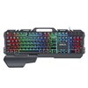 Imagen de Teclado con cable gamer, retroiluminado, con apoyo para mano, negro, GK-700 IMICE, en caja