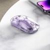 Imagen de Mouse óptico inalámbrico recargable transparente, varios colores, T400 IMICE, en caja
