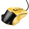 Imagen de Mouse óptico gamer retroiluminado con cable, AMARILLO, HOCO, en caja