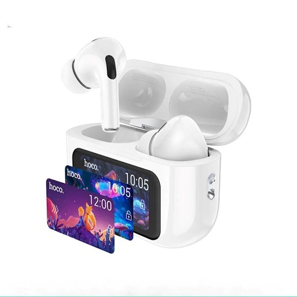 Imagen de Auriculares inalámbricos Bluetooth V5.4, con cargador y pantalla táctil, HOCO, en caja