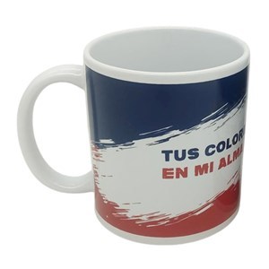 Imagen de Taza de loza 300ml, fútbol tres colores