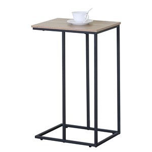 Imagen de Mesa auxiliar o de luz de hierro y MDF 1 estante, en caja, Berlina Home