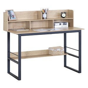 Imagen de Escritorio de hierro y MDF con organizador, en caja, Berlina Home