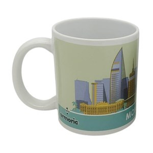 Imagen de Taza de loza 300ml, Uruguay Montevideo