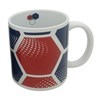 Imagen de Taza de loza 300ml, fútbol tres colores