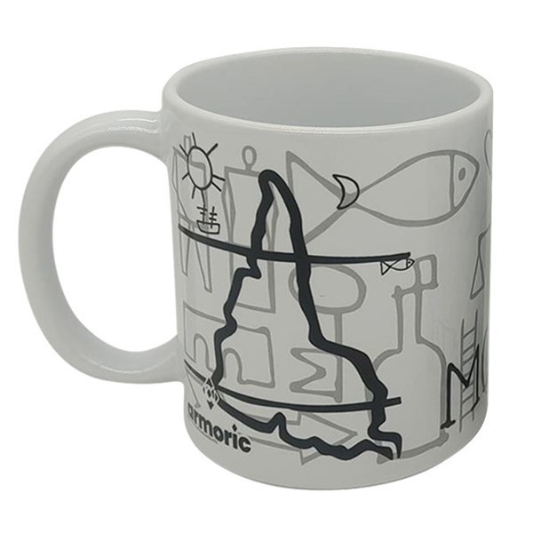 Imagen de Taza de loza 300ml, Uruguay Montevideo