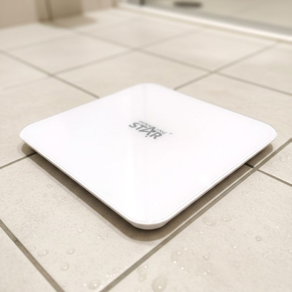 Imagen de Balanza de baño, de vidrio espesado, hasta 180kg, 3AAA, en caja, WINNING STAR