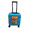 Imagen de Valija rígida infantil, 18" ruedas omnidireccionales, manija telescópica, tranca numérica, correa para ajustar ropa, varios diseños