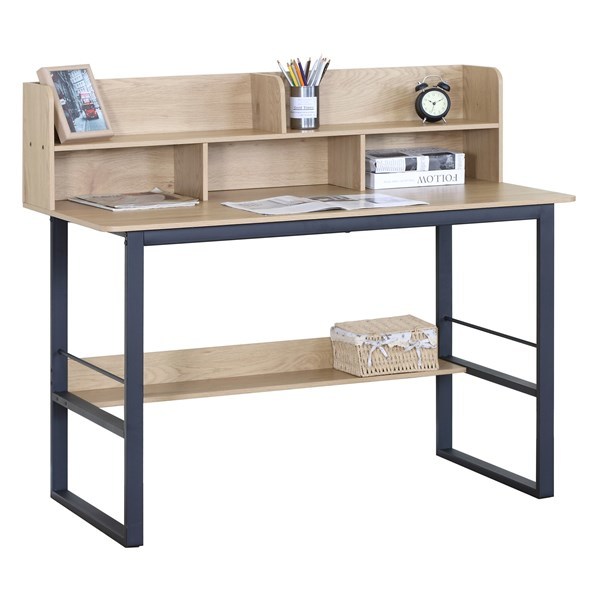 Imagen de Escritorio de hierro y MDF con organizador, en caja, Berlina Home