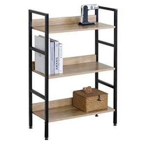 Imagen de Mueble estantería de hierro y MDF, 3 estantes, en caja, Berlina home