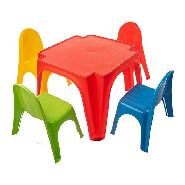 Imagen de Mesa de plástico con 4 sillas, STARPLAY, en caja