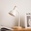 Imagen de Lámpara flexible con base de madera, en caja, BLANCO