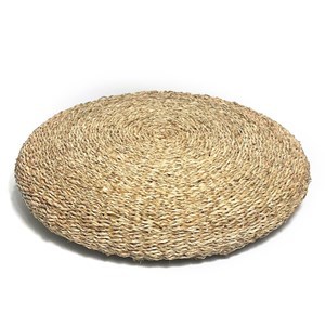 Imagen de Puff tatami de fibras naturales, junco de agua