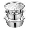 Imagen de Bowl colador y rallador de acero inoxidable, en caja