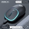 Imagen de Mouse óptico inalámbrico recargable, varios colores, W-618 IMICE, en caja