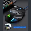 Imagen de Mouse óptico gamer con cable, retroiluminado, negro, X7 IMICE, en caja