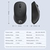Imagen de Mouse óptico inalámbrico ergonómico, varios colores, E-2330 IMICE, en caja