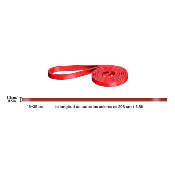 Imagen de Banda elástica fina para ejercicio, en bolsa