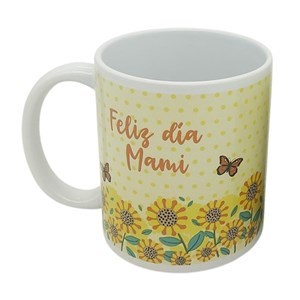 Imagen de Taza de loza 300ml, Mamá girasoles
