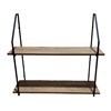 Imagen de Mueble estantería de hierro y MDF, 2 estantes, para colgar, en caja, Berlina Home